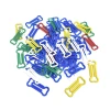 Creative irregular-shaped all-plastic paper clips, paper clips, colorful bone fish-shaped fixed pins, office bookmarks and folders Item Picture